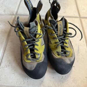 La Sportiva Yellow and Black Climbing Shoes
